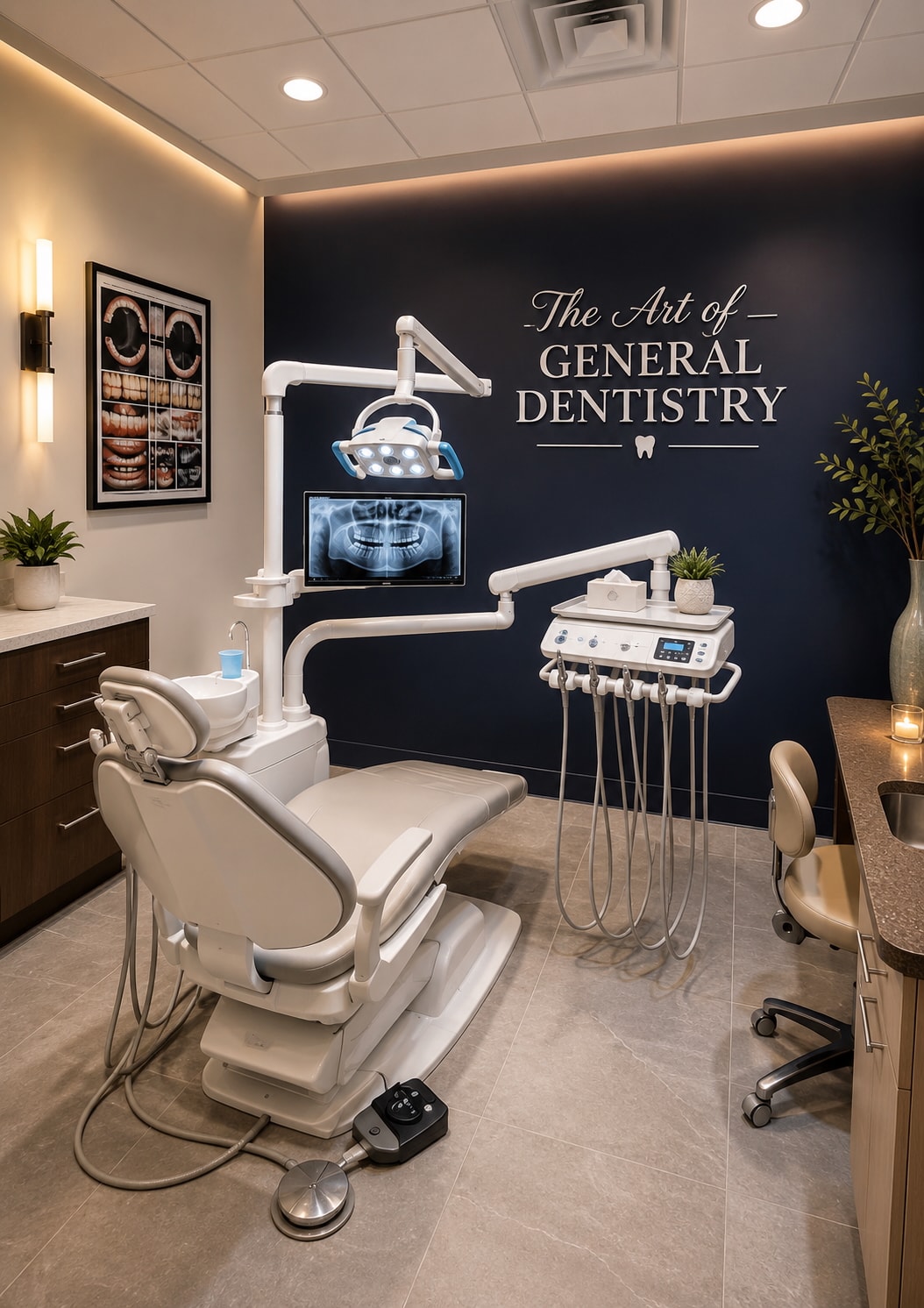 Modern dental treatment room at County Dental Group